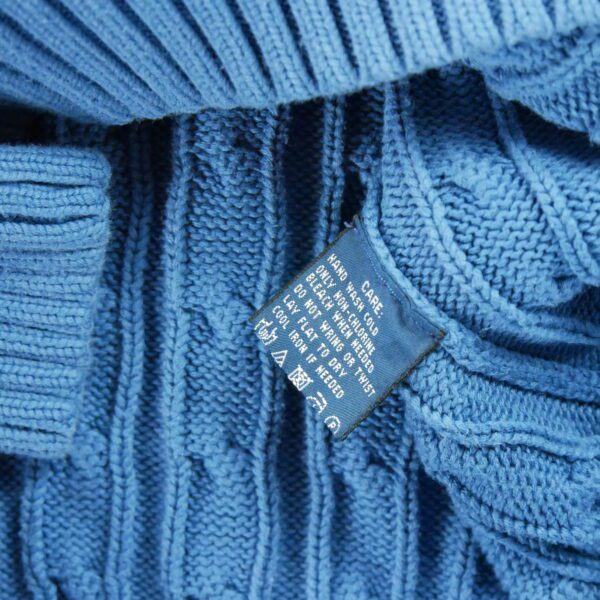 Pull femme manches longues bleu Polo Ralph Lauren Col Rond