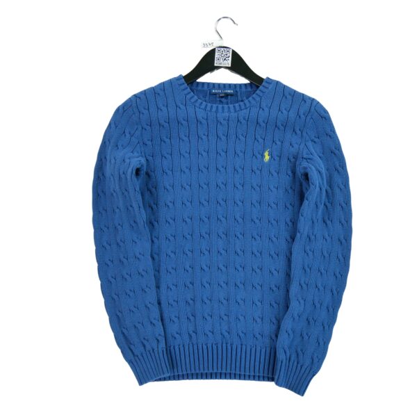 Pull femme manches longues bleu Polo Ralph Lauren Col Rond