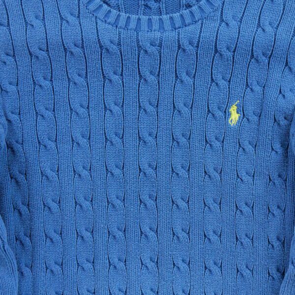 Pull femme manches longues bleu Polo Ralph Lauren Col Rond