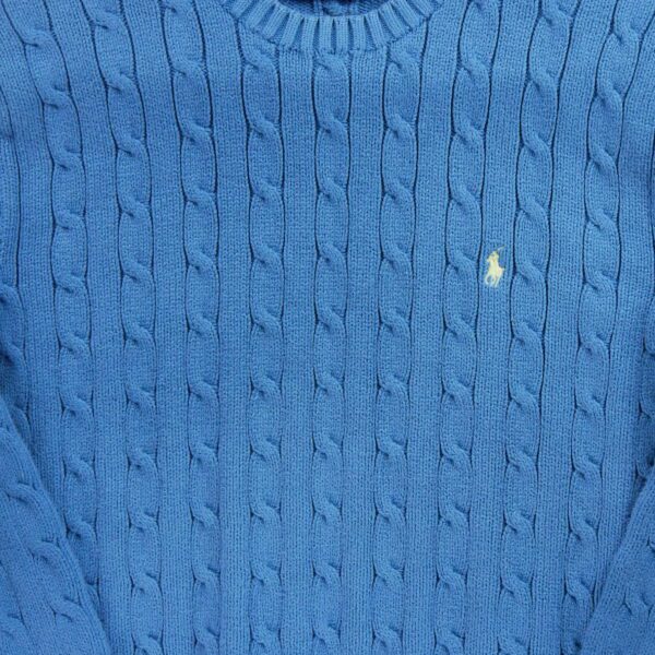 Pull femme manches longues bleu Polo Ralph Lauren Col Rond QWE0417