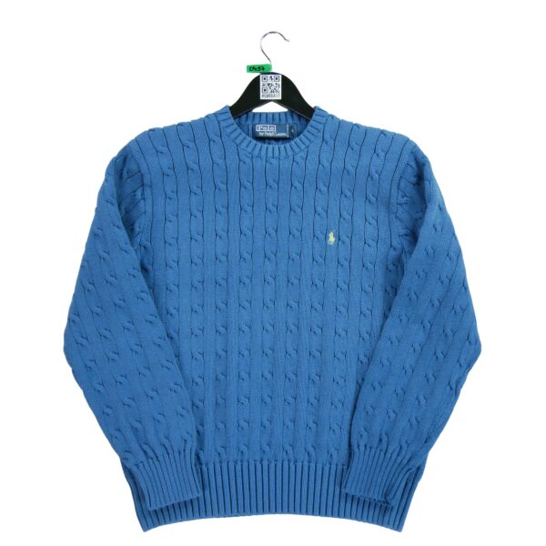 Pull femme manches longues bleu Polo Ralph Lauren Col Rond QWE0417