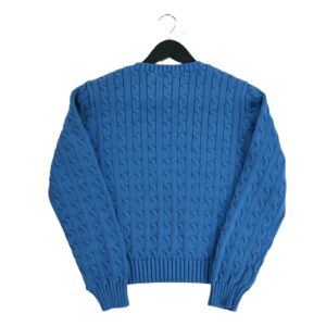 Pull femme manches longues bleu Polo Ralph Lauren Col Rond QWE3741
