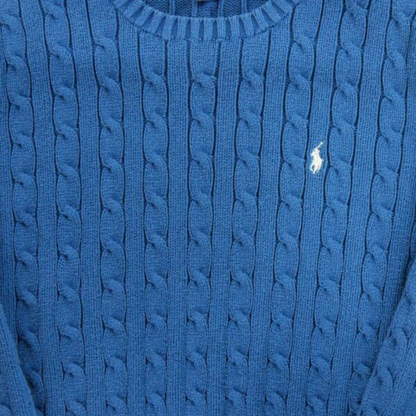 Pull femme manches longues bleu Polo Ralph Lauren Col Rond QWE3741
