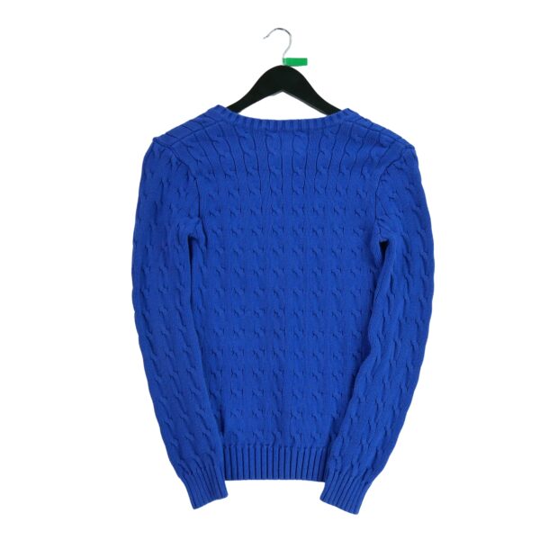 Pull femme manches longues bleu Polo Ralph Lauren Col V