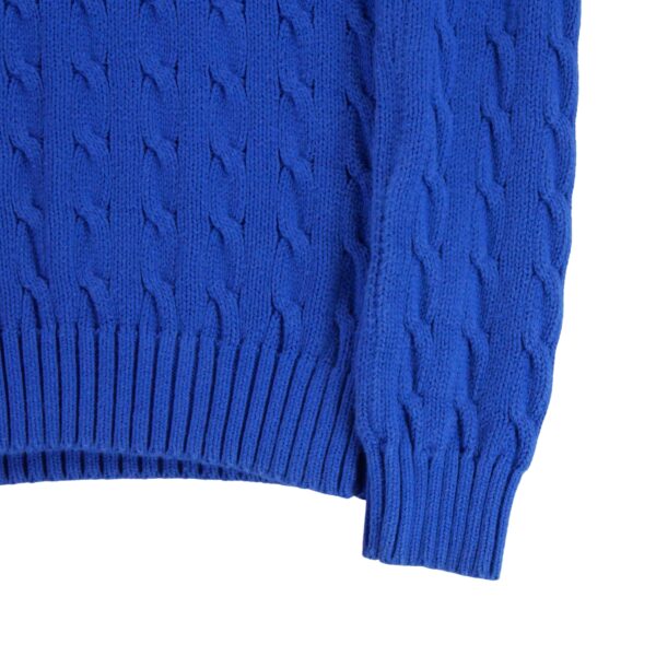 Pull femme manches longues bleu Polo Ralph Lauren Col V