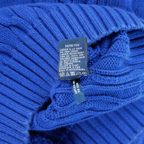 Pull femme manches longues bleu Polo Ralph Lauren Col V