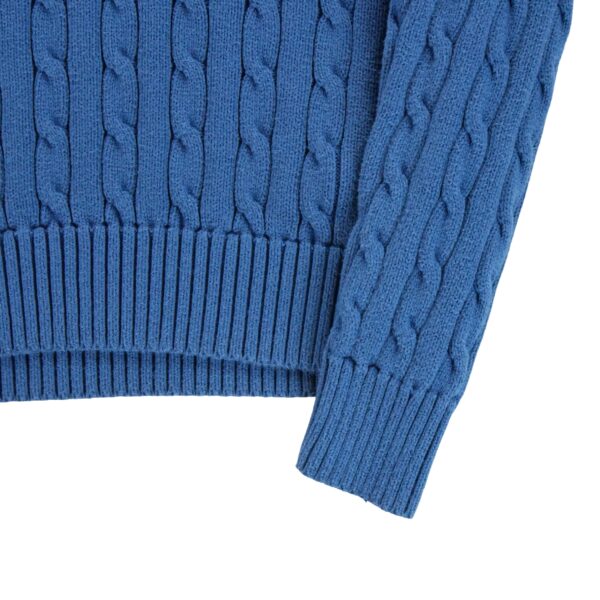 Pull femme manches longues bleu Polo Ralph Lauren Col V
