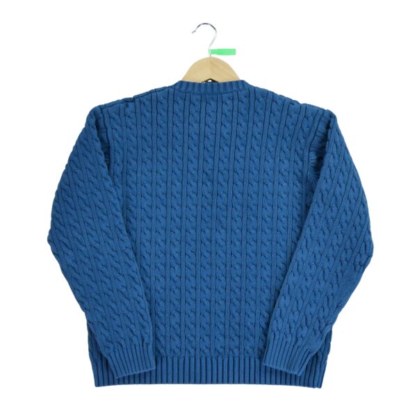 Pull femme manches longues bleu Polo Ralph Lauren Col V