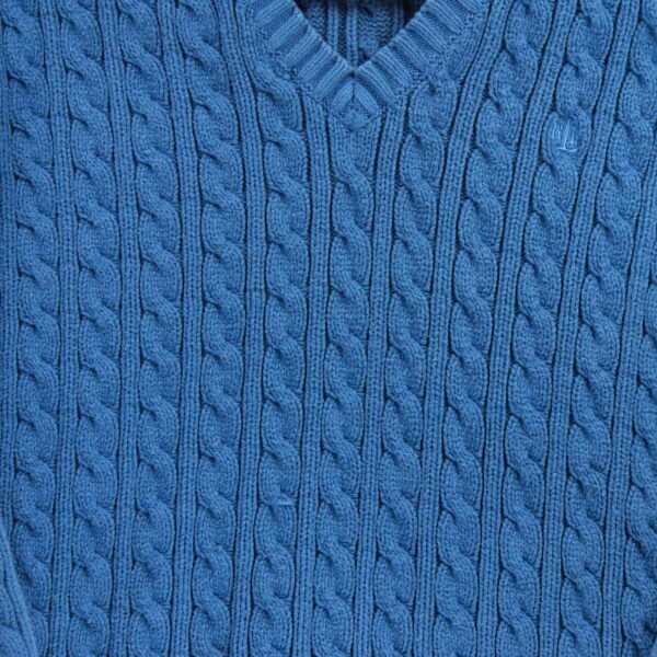 Pull femme manches longues bleu Polo Ralph Lauren Col V