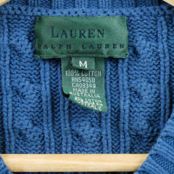 Pull femme manches longues bleu Polo Ralph Lauren Col V