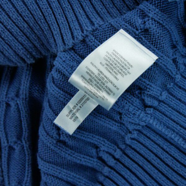 Pull femme manches longues bleu Polo Ralph Lauren Col V