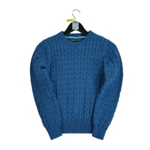 Pull femme manches longues bleu Tommy Hilfiger Col Rond QWE1120