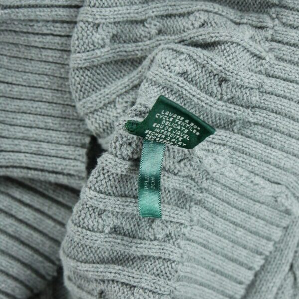 Pull femme manches longues gris Polo Ralph Lauren Col V