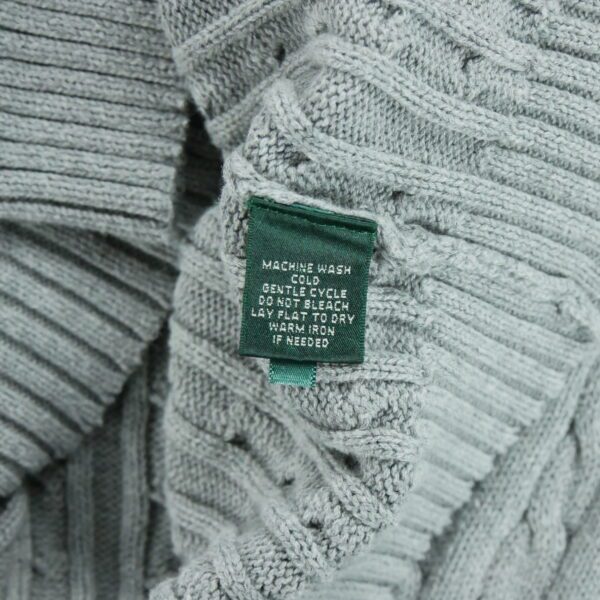 Pull femme manches longues gris Polo Ralph Lauren Col V