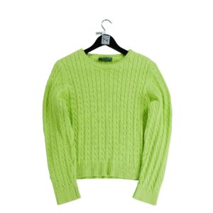 Pull femme manches longues jaune Polo Ralph Lauren Col Rond