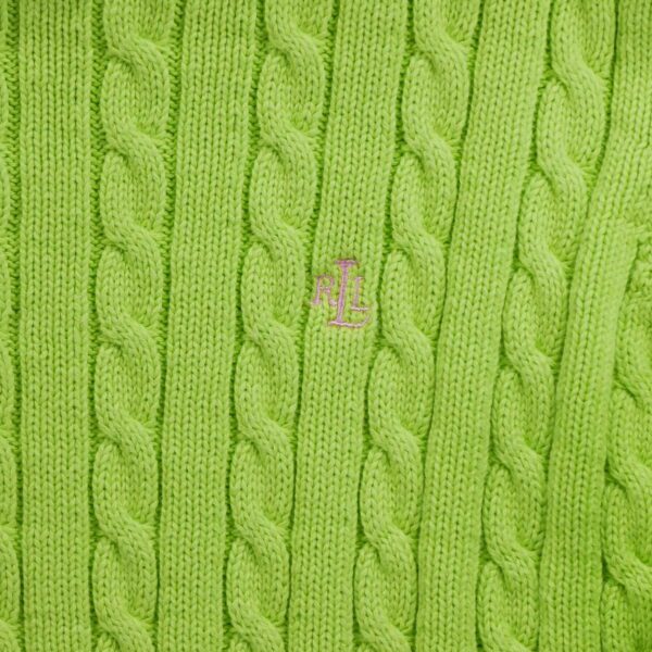 Pull femme manches longues jaune Polo Ralph Lauren Col Rond