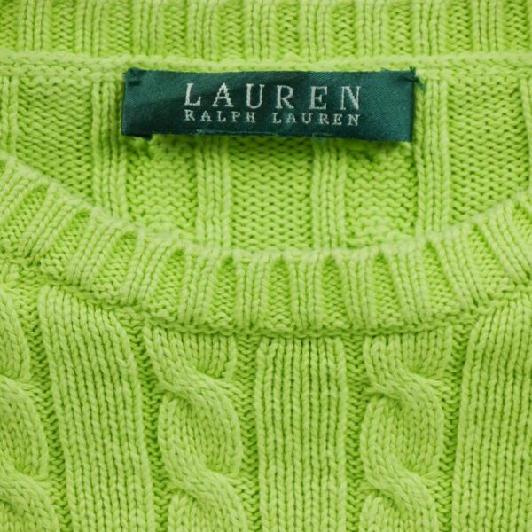 Pull femme manches longues jaune Polo Ralph Lauren Col Rond