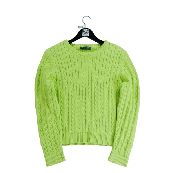 Pull femme manches longues jaune Polo Ralph Lauren Col Rond