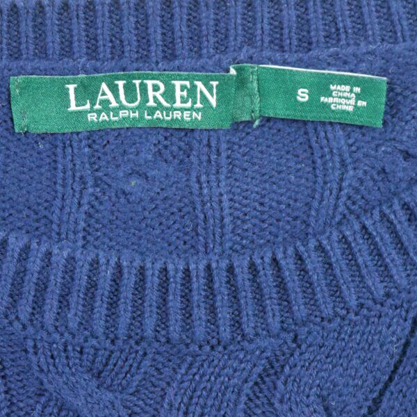 Pull femme manches longues marine Polo Ralph Lauren Col Rond