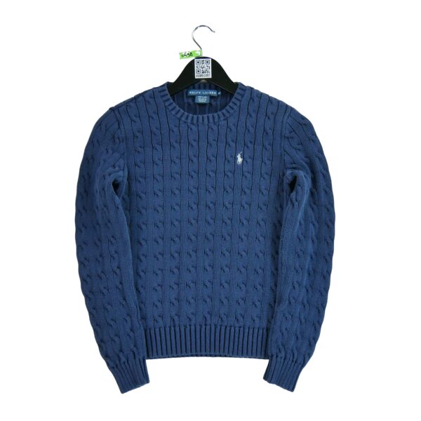 Pull femme manches longues marine Polo Ralph Lauren Col Rond