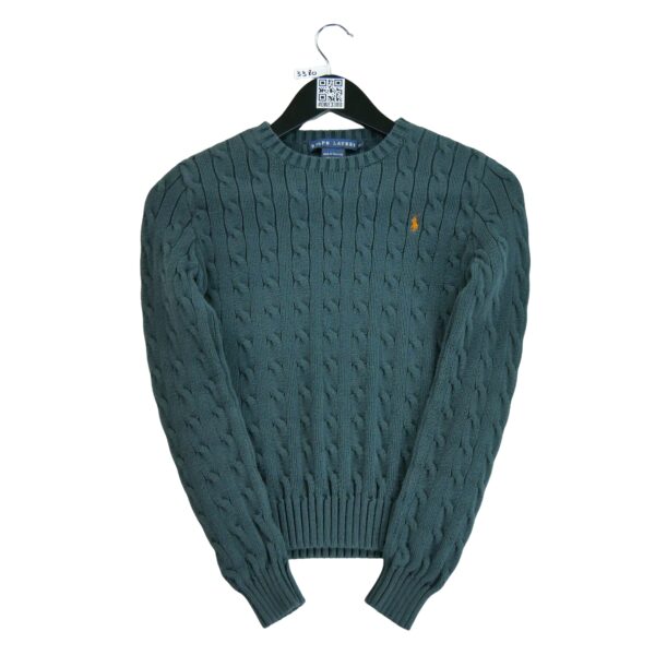 Pull femme manches longues marine Polo Ralph Lauren Col Rond QWE3380