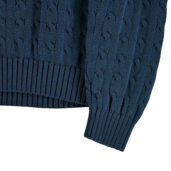 Pull femme manches longues marine Polo Ralph Lauren Col Roule