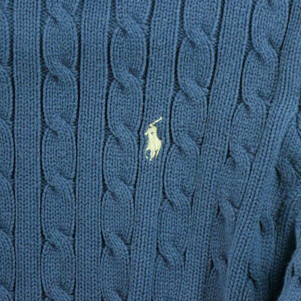 Pull femme manches longues marine Polo Ralph Lauren Col Roule