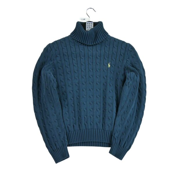 Pull femme manches longues marine Polo Ralph Lauren Col Roule