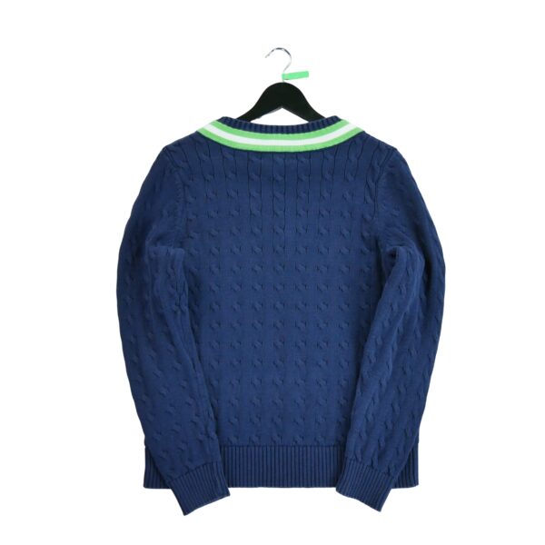 Pull femme manches longues marine Polo Ralph Lauren Col V
