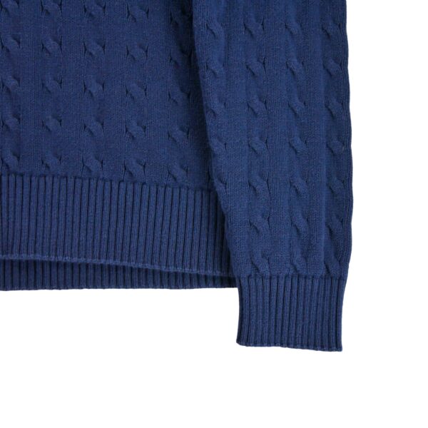 Pull femme manches longues marine Polo Ralph Lauren Col V