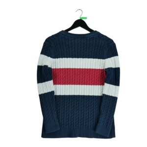 Pull femme manches longues marine Tommy Hilfiger Col Rond QWE0524