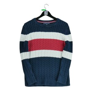Pull femme manches longues marine Tommy Hilfiger Col Rond QWE0524