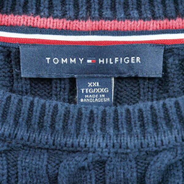 Pull femme manches longues marine Tommy Hilfiger Col Rond QWE0524