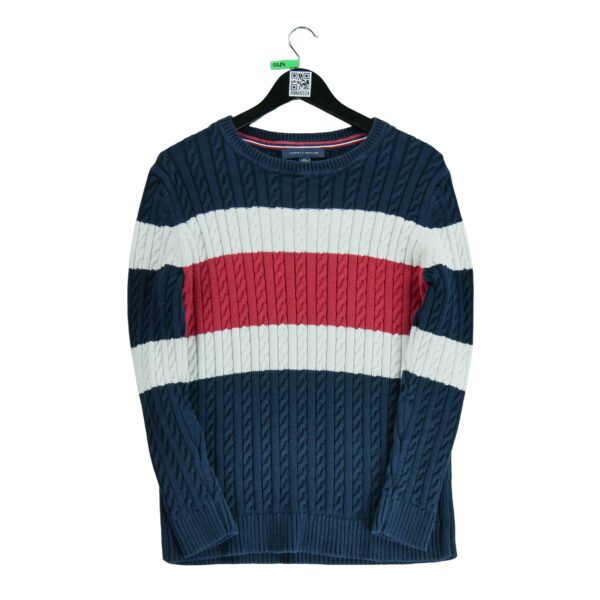Pull femme manches longues marine Tommy Hilfiger Col Rond QWE0524
