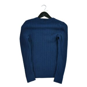 Pull femme manches longues marine Tommy Hilfiger Col V