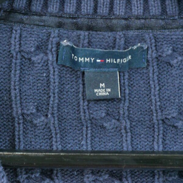 Pull femme manches longues marine Tommy Hilfiger Col V
