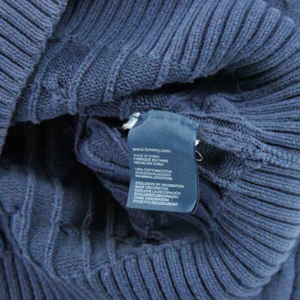 Pull femme manches longues marine Tommy Hilfiger Col V