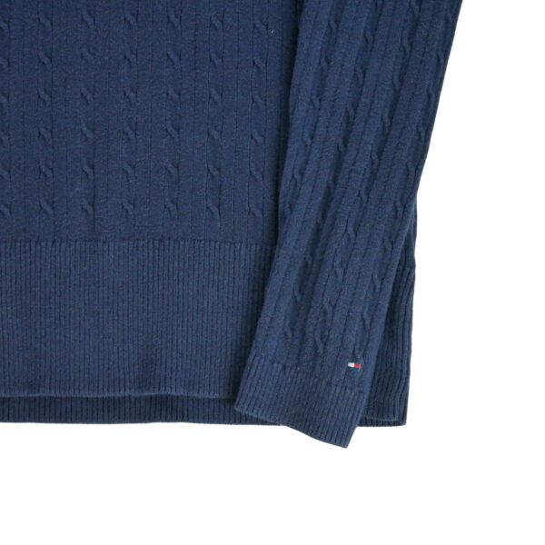 Pull femme manches longues marine Tommy Hilfiger Col V