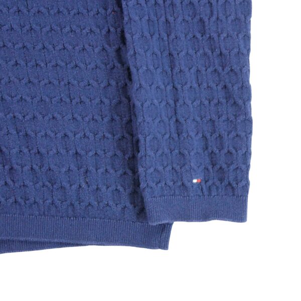 Pull femme manches longues marine Tommy Hilfiger Col V QWE0245