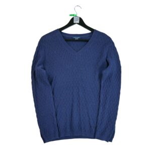 Pull femme manches longues marine Tommy Hilfiger Col V QWE0245