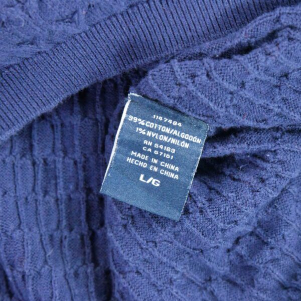 Pull femme manches longues marine Tommy Hilfiger Col V QWE0245