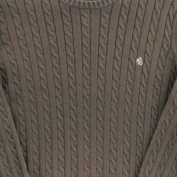 Pull femme manches longues marron Polo Ralph Lauren Col Rond