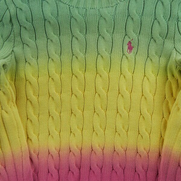 Pull femme manches longues multicolore Polo Ralph Lauren Col Rond