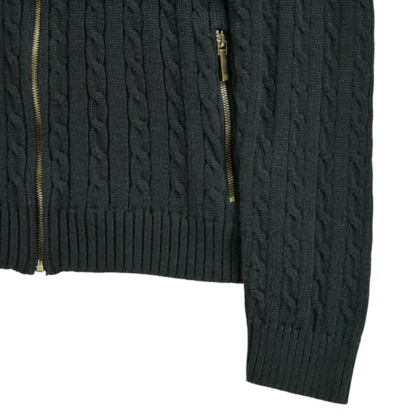 Pull femme manches longues noir Polo Ralph Lauren Col Montant