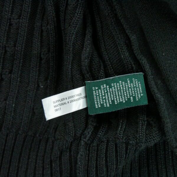 Pull femme manches longues noir Polo Ralph Lauren Col Montant