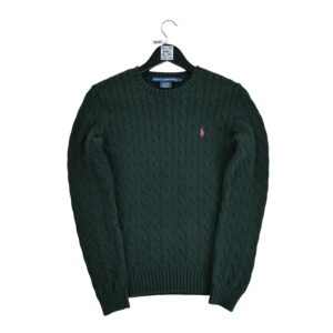 Pull femme manches longues noir Polo Ralph Lauren Col Rond QWE3680