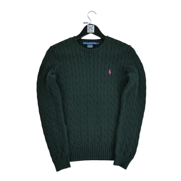 Pull femme manches longues noir Polo Ralph Lauren Col Rond QWE3680