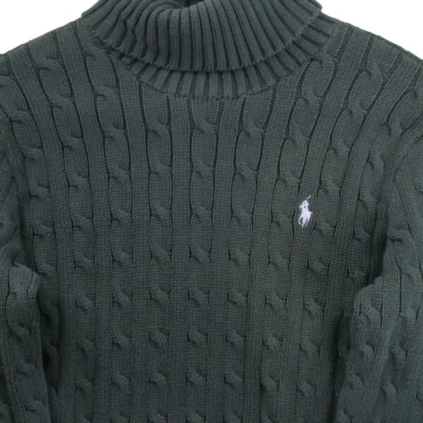 Pull femme manches longues noir Polo Ralph Lauren Col Roule QWE3343