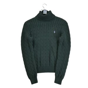Pull femme manches longues noir Polo Ralph Lauren Col Roule QWE3343