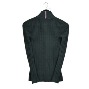 Pull femme manches longues noir Tommy Hilfiger Col Montant QWE3378
